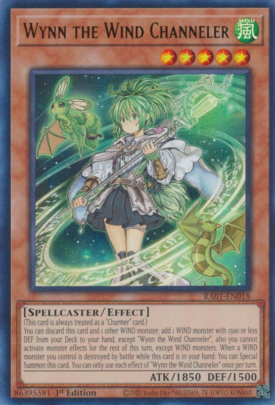 Wynn the Wind Channeler [RA01-EN018] Ultra Rare | Exor Games Bridgewater