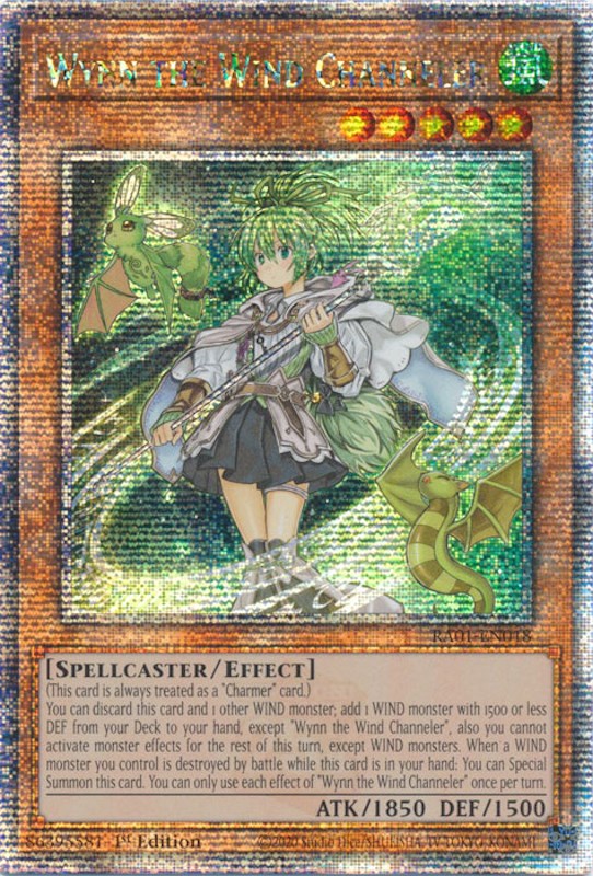 Wynn the Wind Channeler [RA01-EN018] Quarter Century Secret Rare | Exor Games Bridgewater