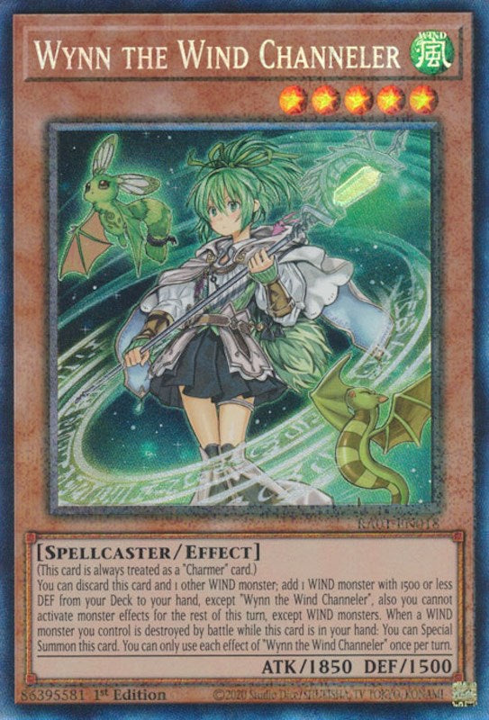 Wynn the Wind Channeler [RA01-EN018] Prismatic Collector's Rare | Exor Games Bridgewater