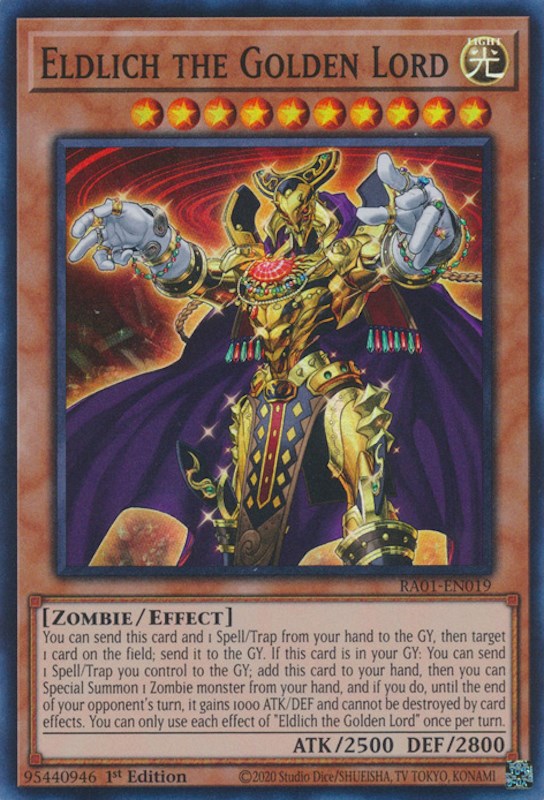 Eldlich the Golden Lord [RA01-EN019] Super Rare | Exor Games Bridgewater