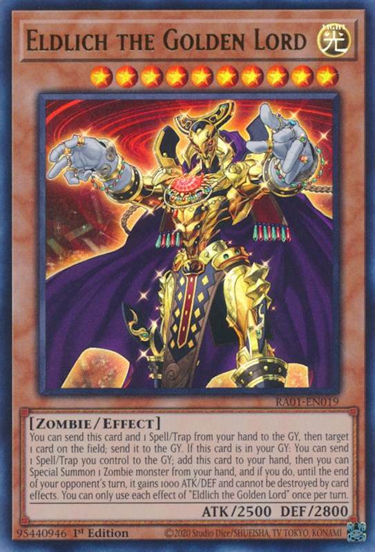 Eldlich the Golden Lord [RA01-EN019] Ultra Rare | Exor Games Bridgewater