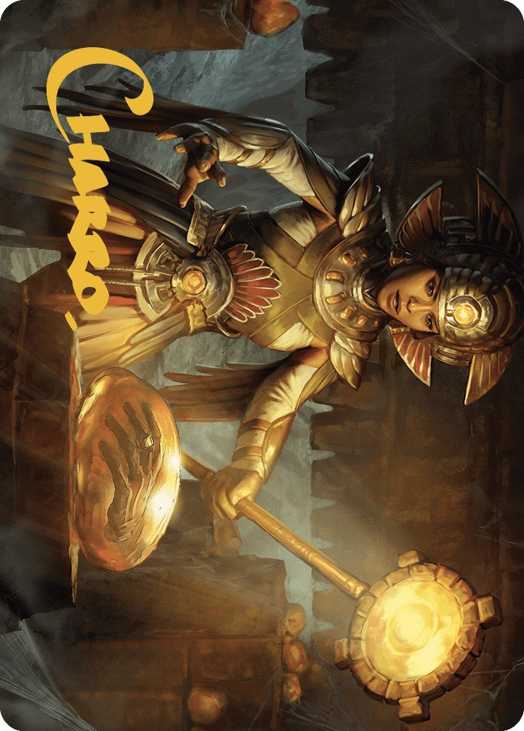Curator of Sun's Creation Art Card (Gold-Stamped Signature) [The Lost Caverns of Ixalan Art Series] | Exor Games Bridgewater