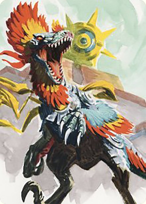 Pantlaza, Sun-Favored Art Card [The Lost Caverns of Ixalan Art Series] | Exor Games Bridgewater