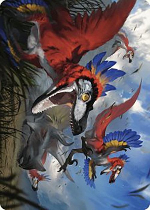 Wrathful Raptors Art Card [The Lost Caverns of Ixalan Art Series] | Exor Games Bridgewater