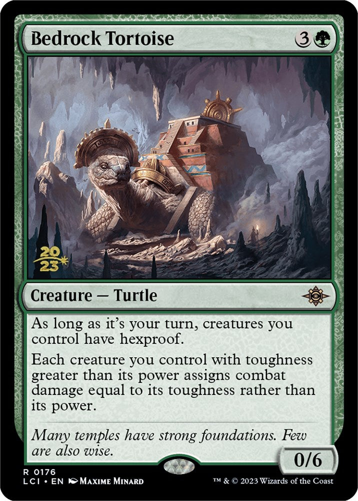 Bedrock Tortoise [The Lost Caverns of Ixalan Prerelease Cards] | Exor Games Bridgewater