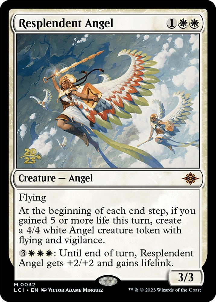 Resplendent Angel (LCI) [The Lost Caverns of Ixalan Prerelease Cards] | Exor Games Bridgewater