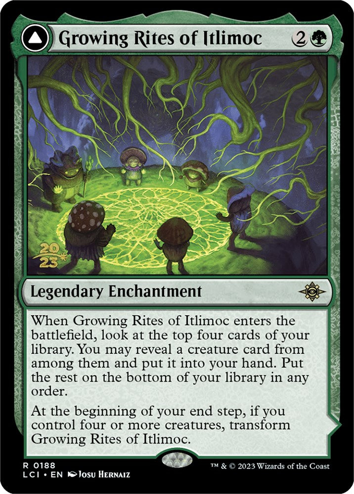 Growing Rites of Itlimoc // Itlimoc, Cradle of the Sun (LCI) [The Lost Caverns of Ixalan Prerelease Cards] | Exor Games Bridgewater