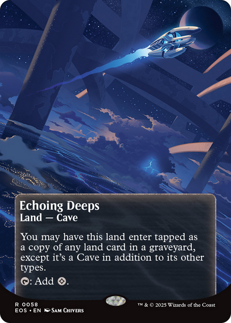 Echoing Deeps (0058) (Borderless) [Edge of Eternities: Stellar Sights] | Exor Games Bridgewater