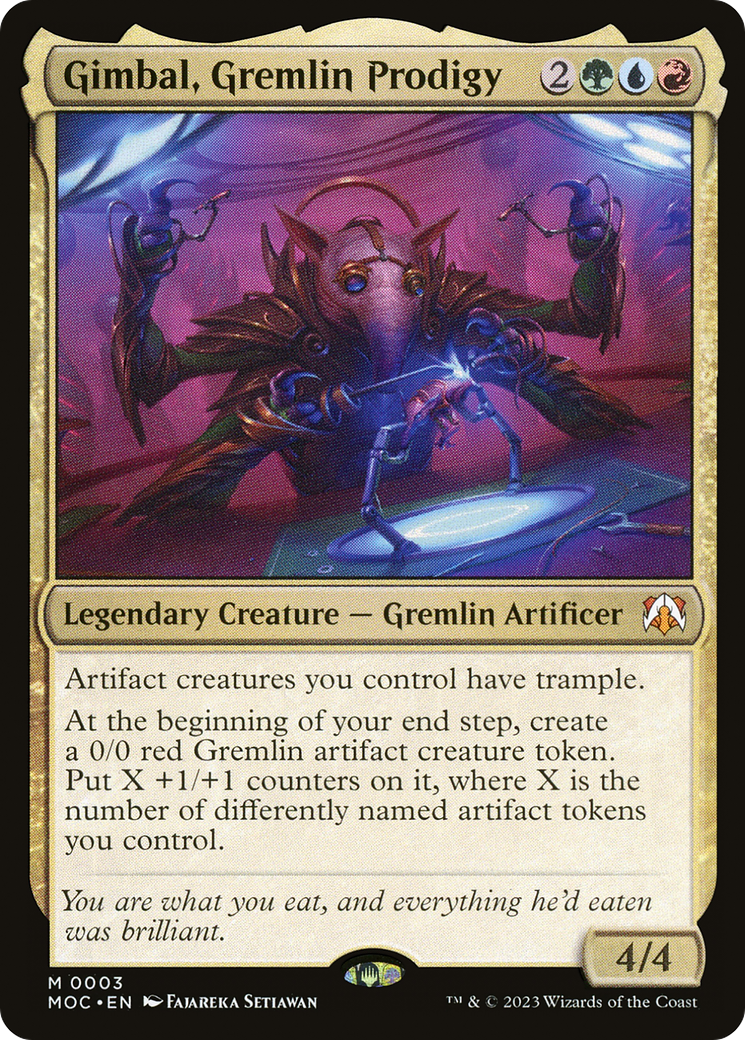 Gimbal, Gremlin Prodigy [March of the Machine Commander] | Exor Games Bridgewater