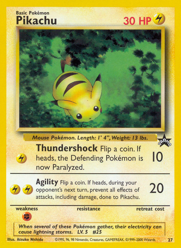 Pikachu (27) [Wizards of the Coast: Black Star Promos] | Exor Games Bridgewater