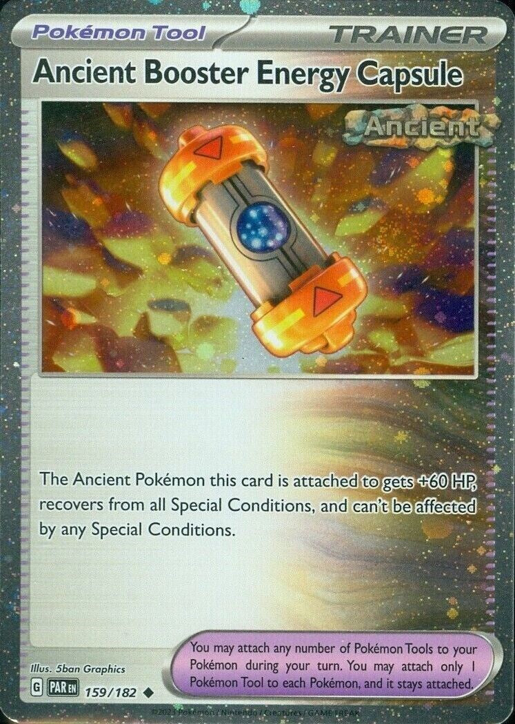 Ancient Booster Energy Capsule (159/182) (Cosmos Holo) [Scarlet & Violet: Paradox Rift] | Exor Games Bridgewater