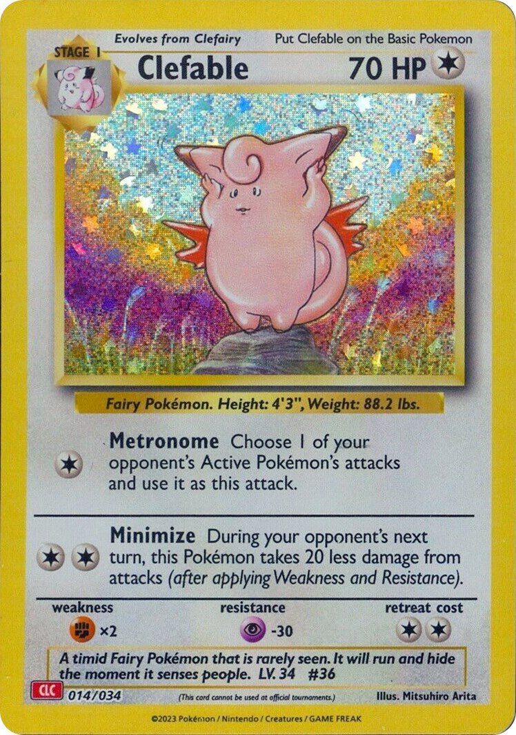 Clefable [Trading Card Game Classic] | Exor Games Bridgewater