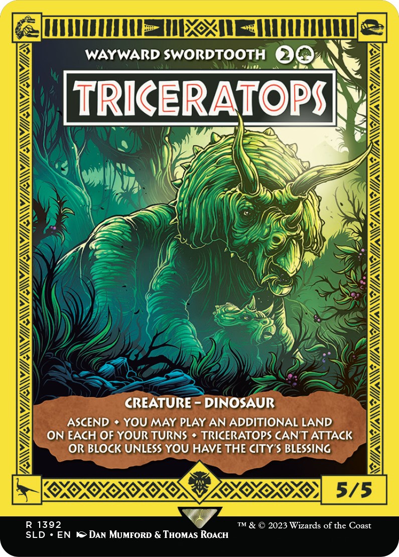 Triceratops - Wayward Swordtooth [Secret Lair Drop Series] | Exor Games Bridgewater