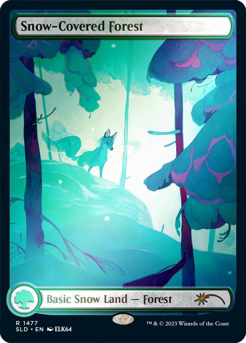 Snow-Covered Forest (1477) (Rainbow Foil) [Secret Lair Drop Series] | Exor Games Bridgewater