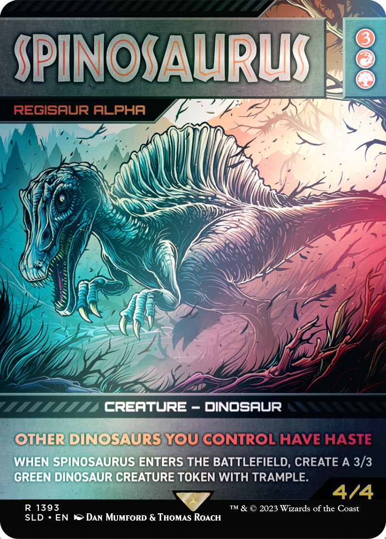 Spinosaurus - Regisaur Alpha (Rainbow Foil) [Secret Lair Drop Series] | Exor Games Bridgewater