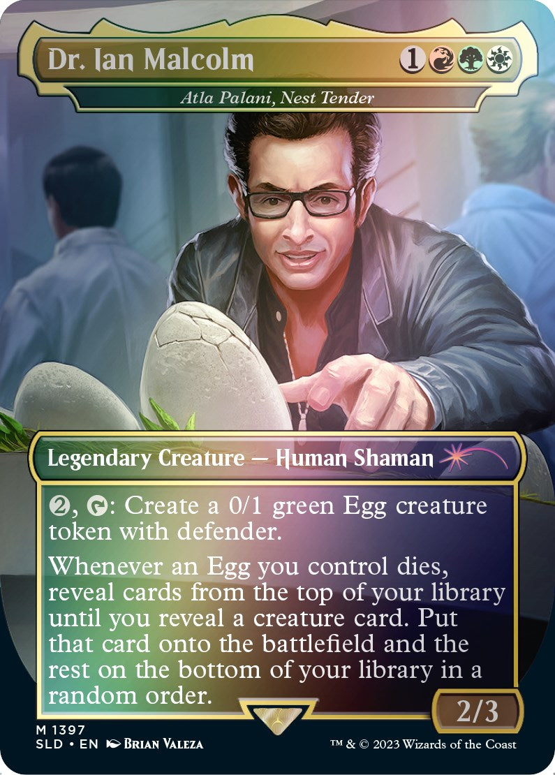 Dr. Ian Malcolm - Atla Palani, Nest Tender (Rainbow Foil) [Secret Lair Drop Series] | Exor Games Bridgewater