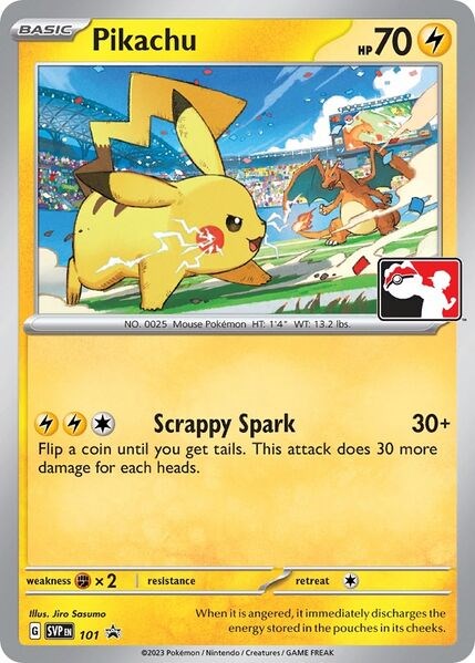 Pikachu (101) (Play Pokemon Promo) [League & Championship Cards] | Exor Games Bridgewater