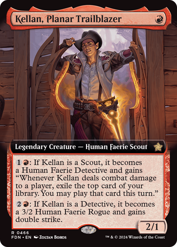 Kellan, Planar Trailblazer (Extended Art) [Foundations] | Exor Games Bridgewater