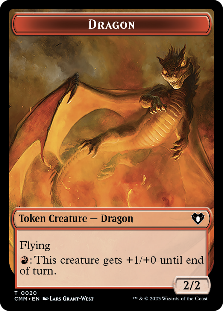 Dragon Token (20) [Commander Masters Tokens] | Exor Games Bridgewater