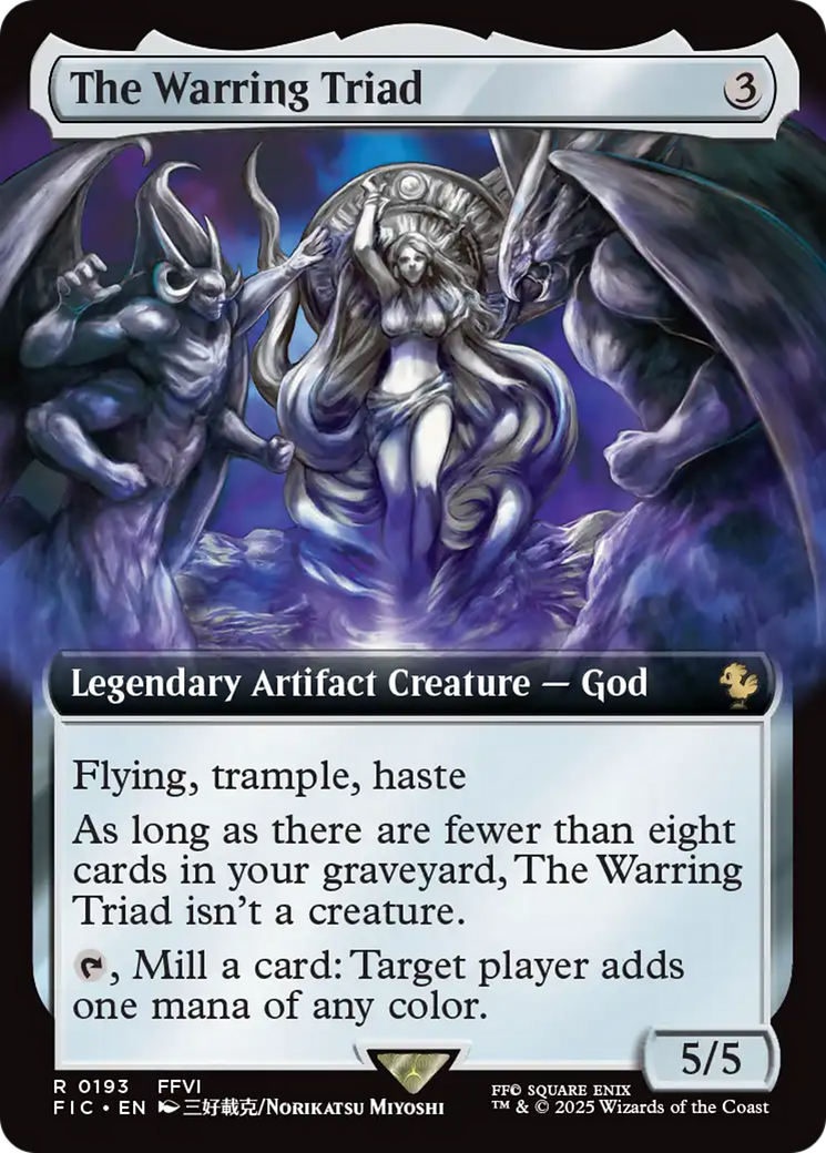 The Warring Triad (Extended Art) [FINAL FANTASY Commander] | Exor Games Bridgewater