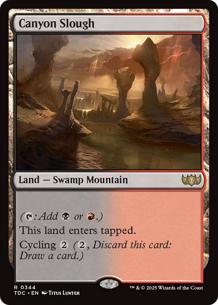 Canyon Slough [Tarkir: Dragonstorm Commander] | Exor Games Bridgewater