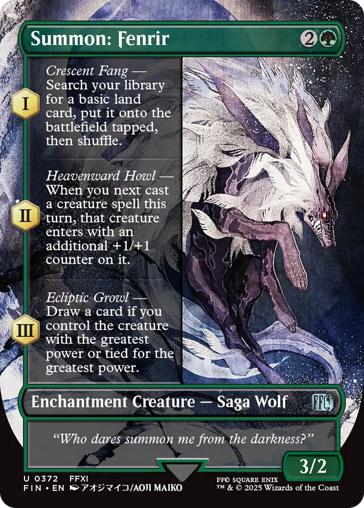 Summon: Fenrir (Borderless) [FINAL FANTASY] | Exor Games Bridgewater