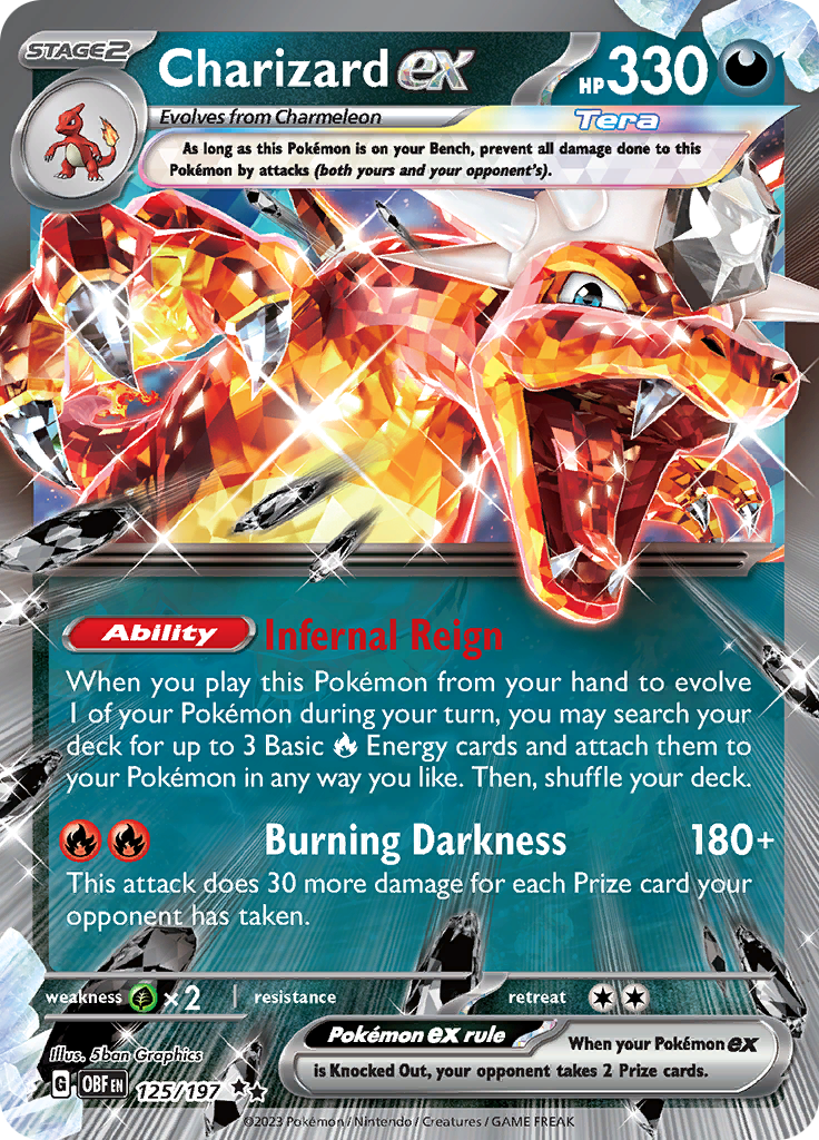 Charizard ex (125/197) [Scarlet & Violet: Obsidian Flames] | Exor Games Bridgewater