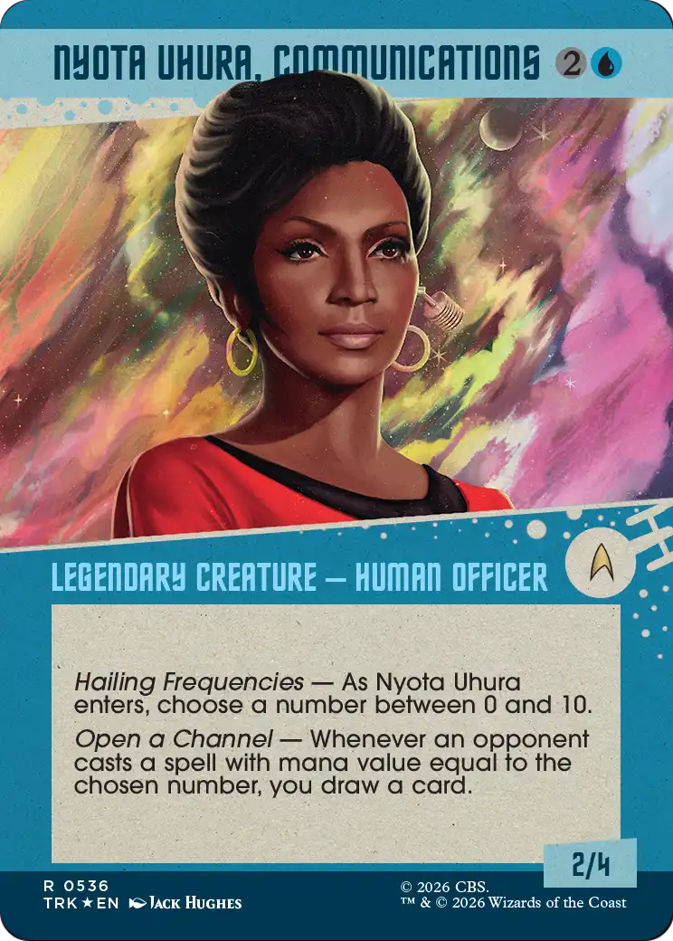 Nyota Uhura, Communications (Showcase) (Surge Foil) [Star Trek] | Exor Games Bridgewater