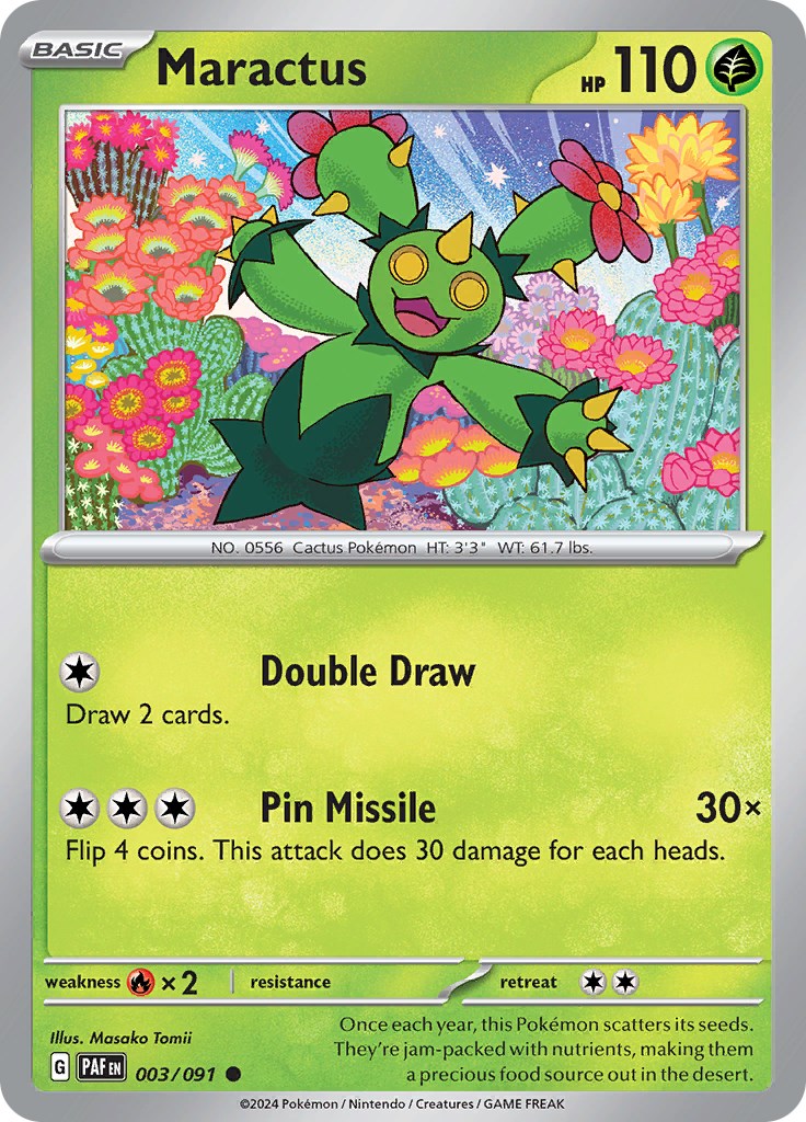 Maractus (003/091) [Scarlet & Violet: Paldean Fates] | Exor Games Bridgewater