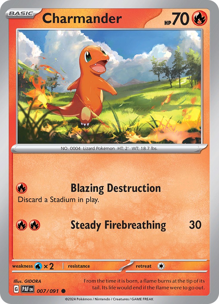 Charmander (007/091) [Scarlet & Violet: Paldean Fates] | Exor Games Bridgewater