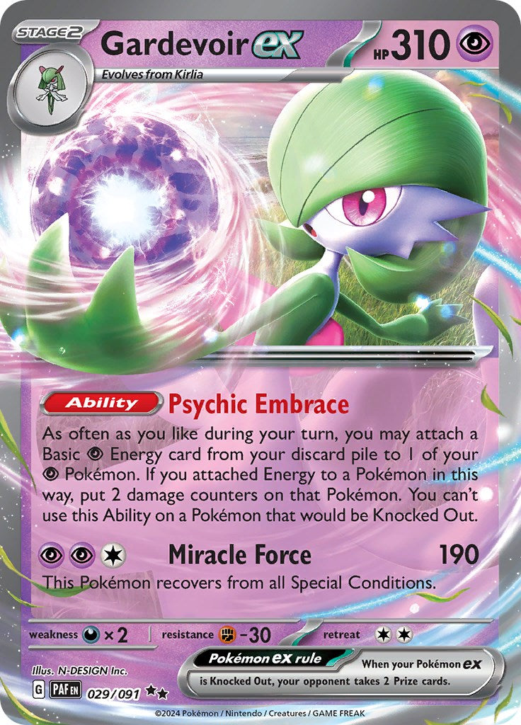 Gardevoir ex (029/091) [Scarlet & Violet: Paldean Fates] | Exor Games Bridgewater