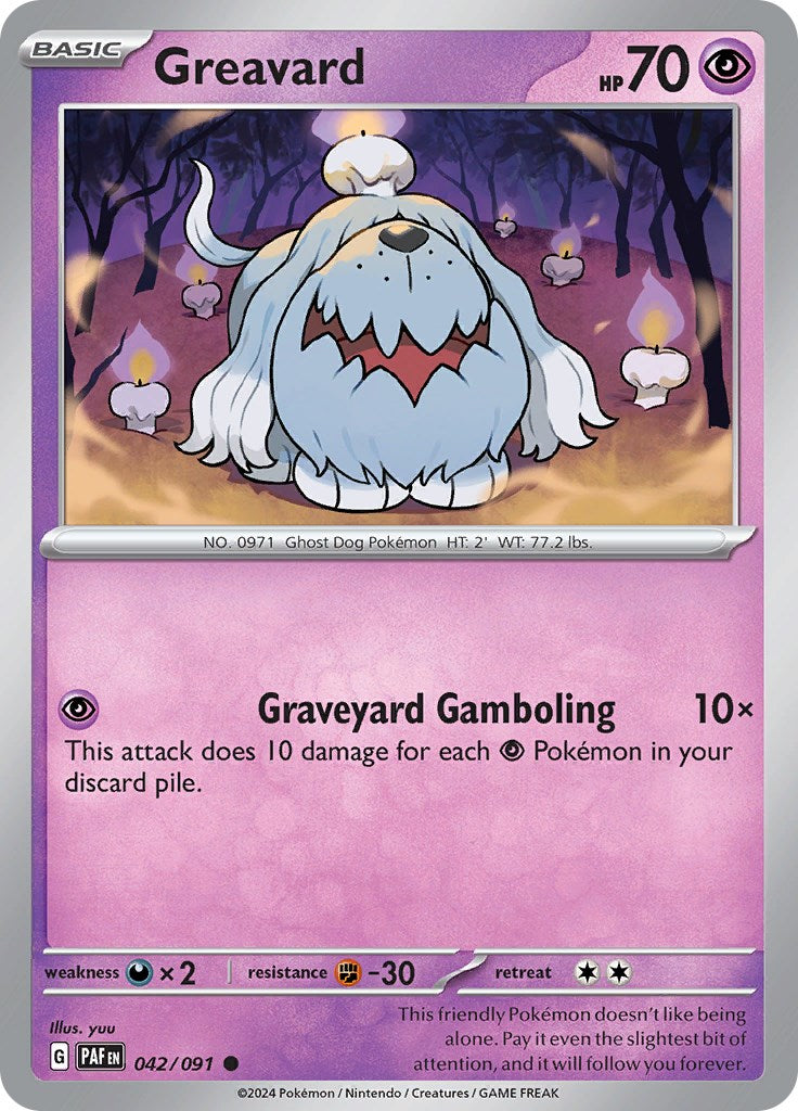 Greavard (042/091) [Scarlet & Violet: Paldean Fates] | Exor Games Bridgewater