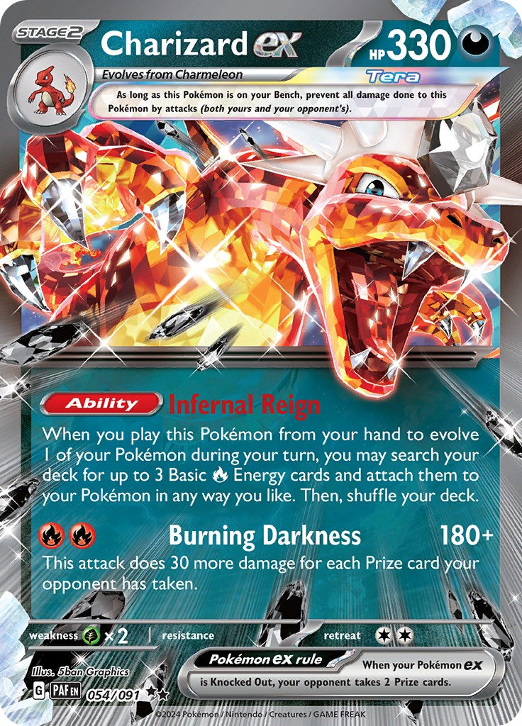 Charizard ex (054/091) [Scarlet & Violet: Paldean Fates] | Exor Games Bridgewater