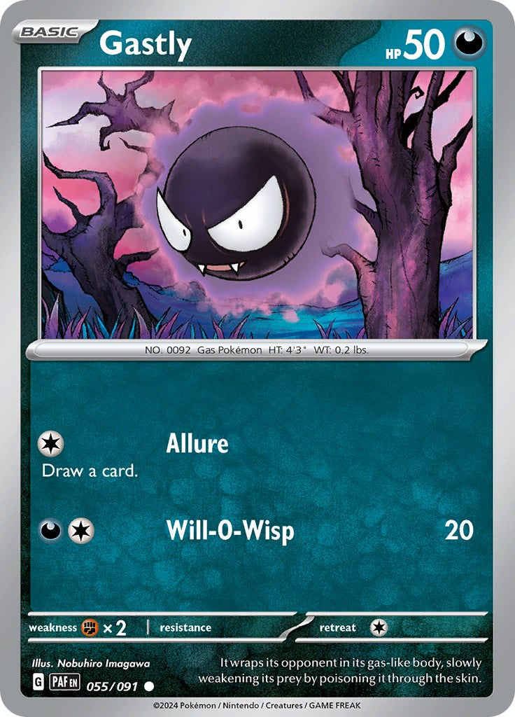 Gastly (055/091) [Scarlet & Violet: Paldean Fates] | Exor Games Bridgewater