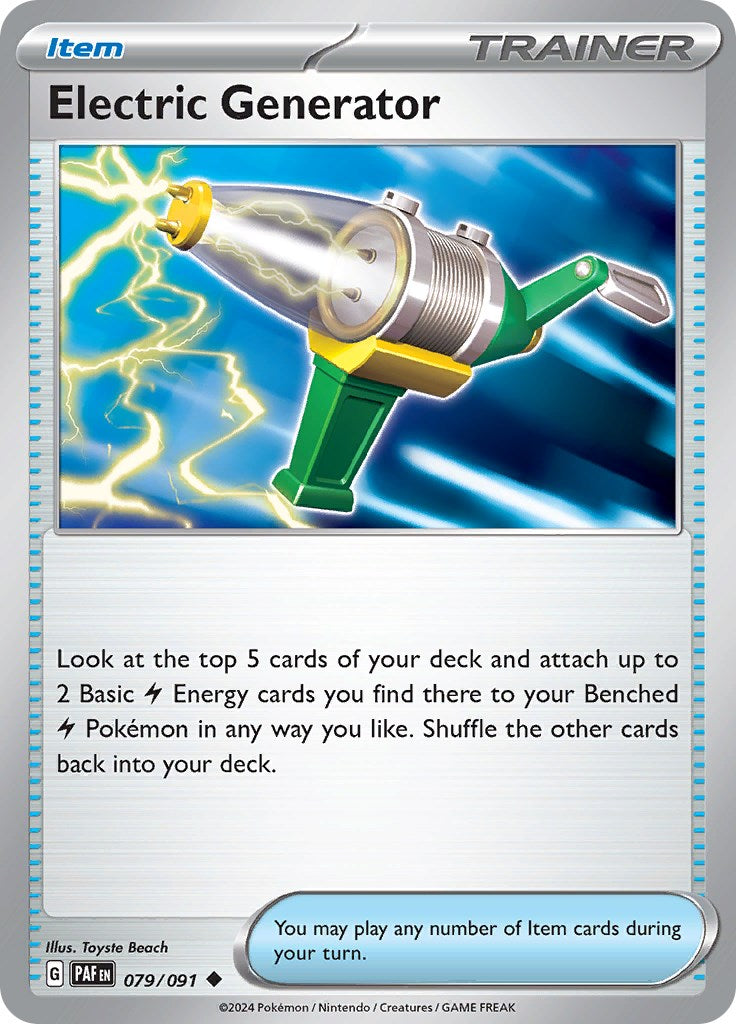 Electric Generator (079/091) [Scarlet & Violet: Paldean Fates] | Exor Games Bridgewater