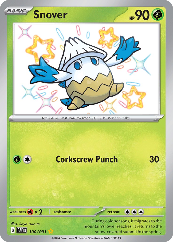 Snover (100/091) [Scarlet & Violet: Paldean Fates] | Exor Games Bridgewater
