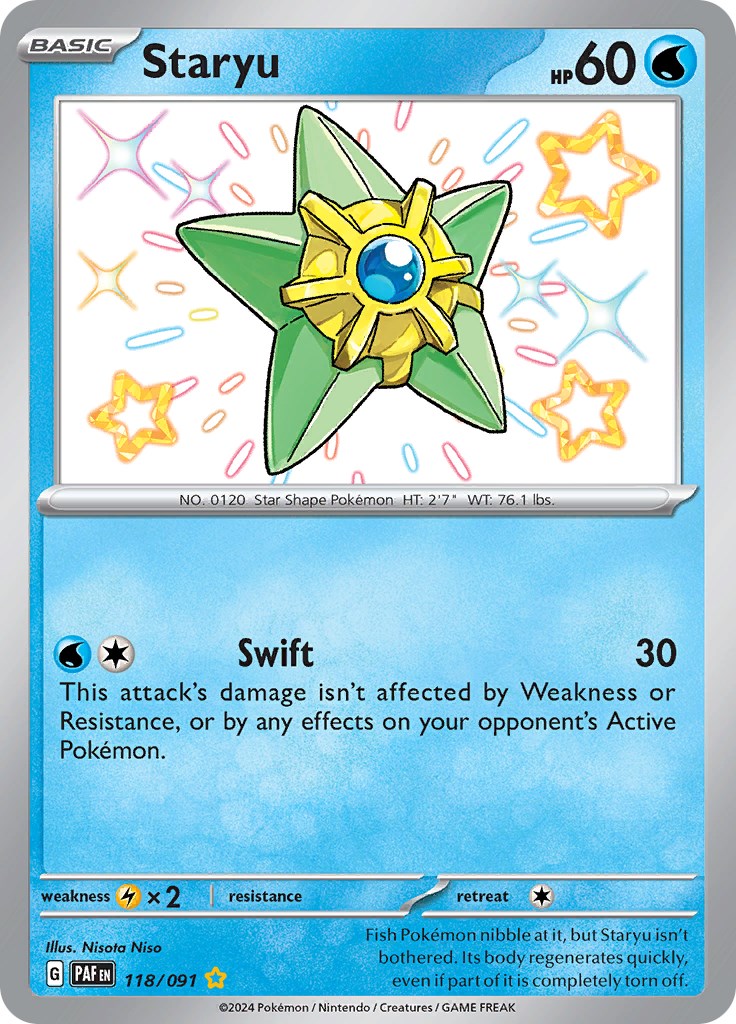 Staryu (118/091) [Scarlet & Violet: Paldean Fates] | Exor Games Bridgewater