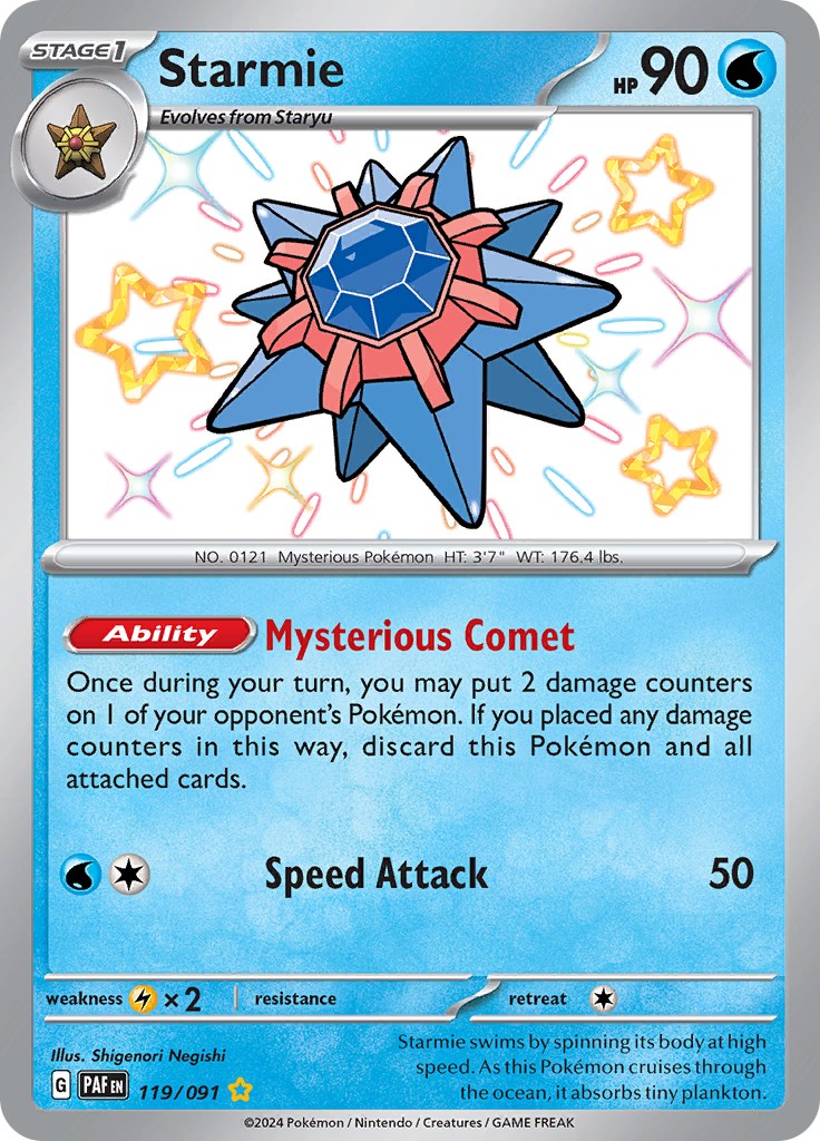 Starmie (119/091) [Scarlet & Violet: Paldean Fates] | Exor Games Bridgewater