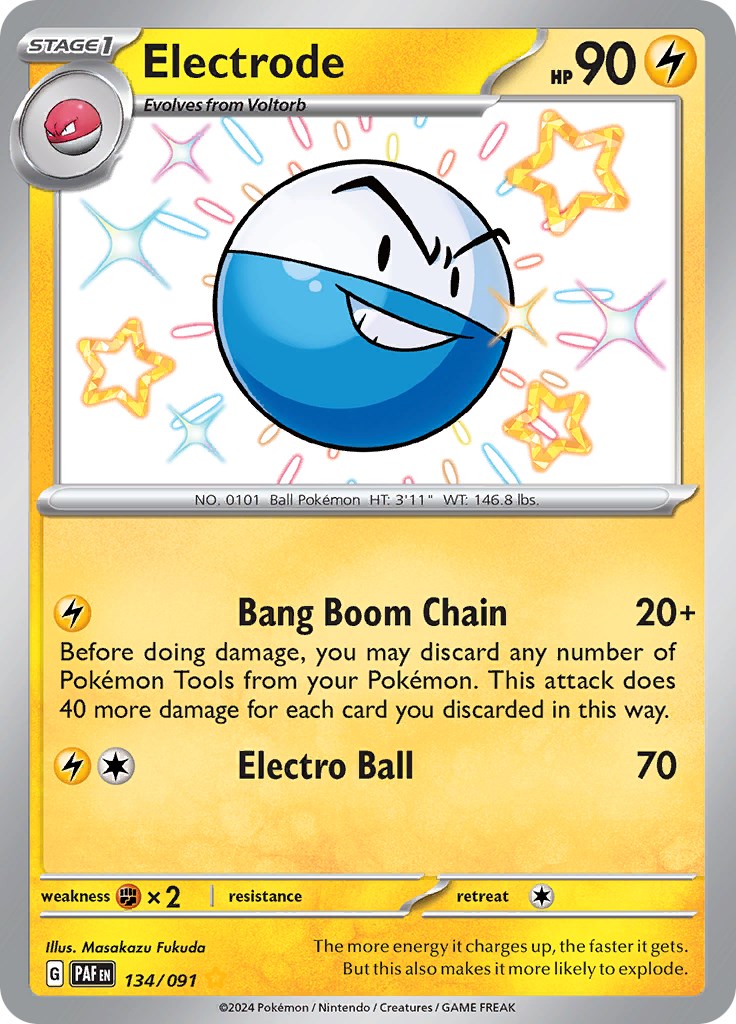 Electrode (134/091) [Scarlet & Violet: Paldean Fates] | Exor Games Bridgewater