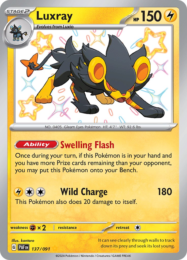 Luxray (137/091) [Scarlet & Violet: Paldean Fates] | Exor Games Bridgewater