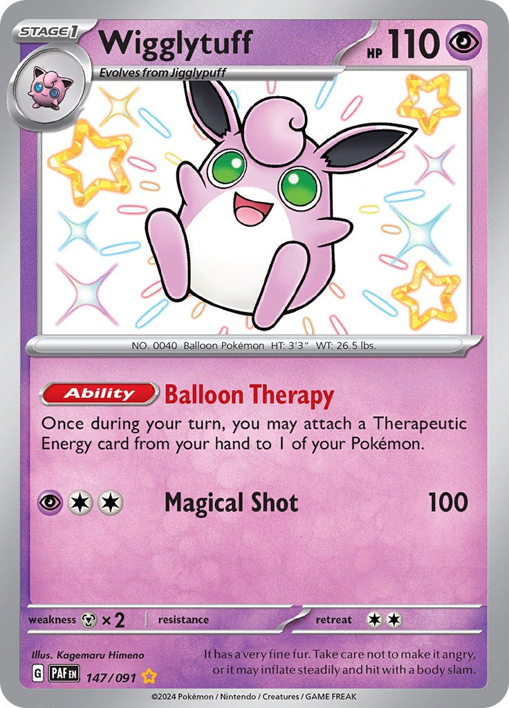 Wigglytuff (147/091) [Scarlet & Violet: Paldean Fates] | Exor Games Bridgewater