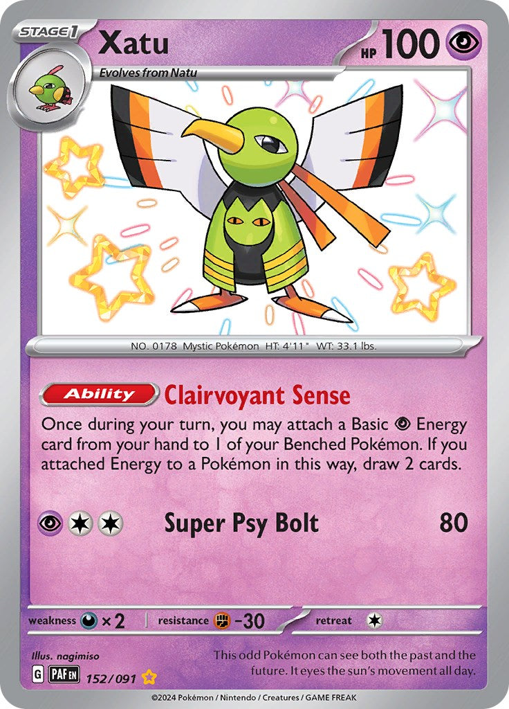 Xatu (152/091) [Scarlet & Violet: Paldean Fates] | Exor Games Bridgewater