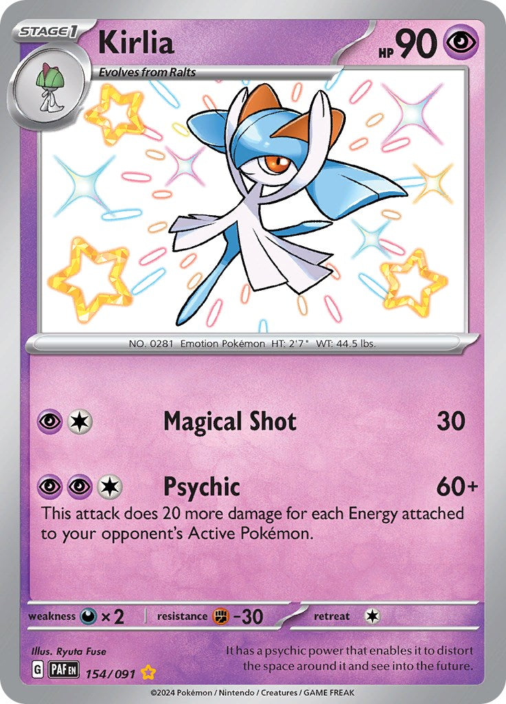 Kirlia (154/091) [Scarlet & Violet: Paldean Fates] | Exor Games Bridgewater