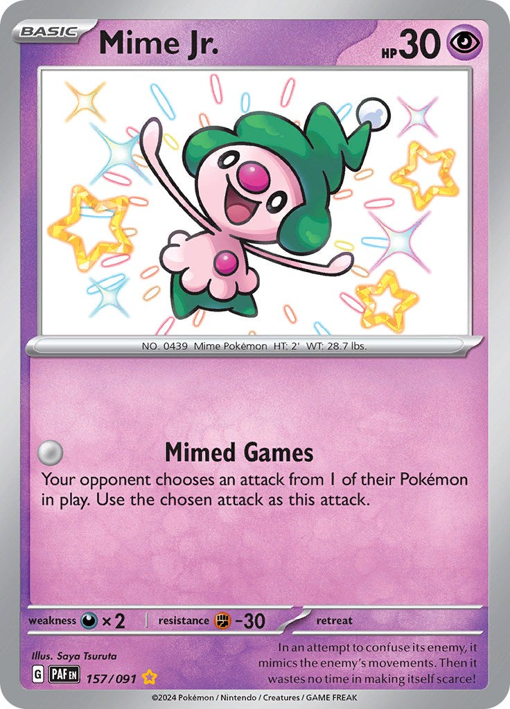 Mime Jr. (157/091) [Scarlet & Violet: Paldean Fates] | Exor Games Bridgewater