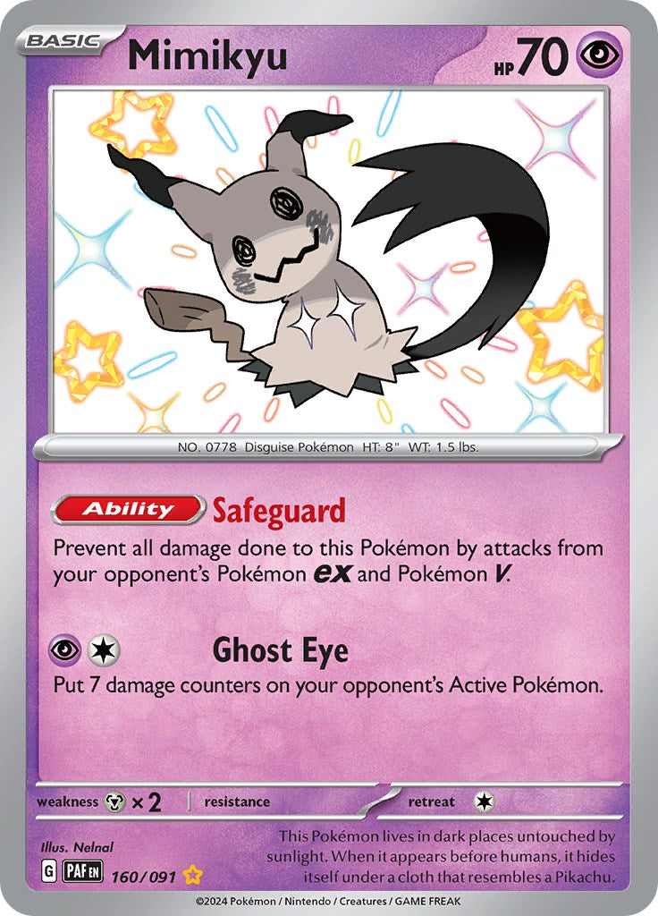 Mimikyu -160/091 [Scarlet & Violet: Paldean Fates] | Exor Games Bridgewater