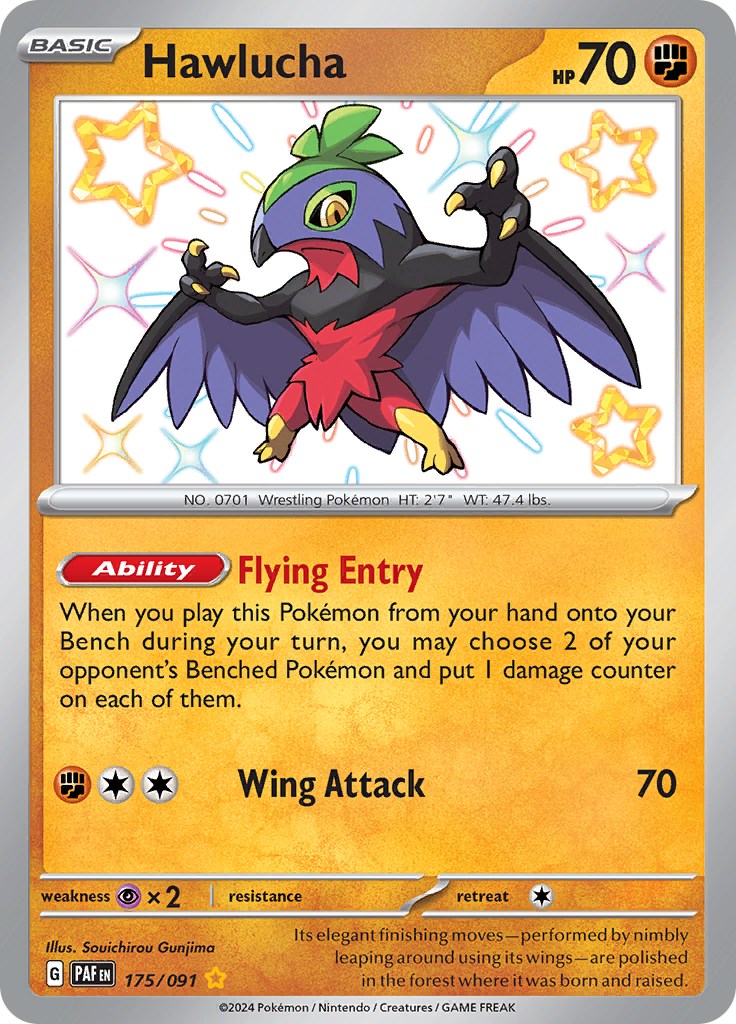 Hawlucha (175/091) [Scarlet & Violet: Paldean Fates] | Exor Games Bridgewater