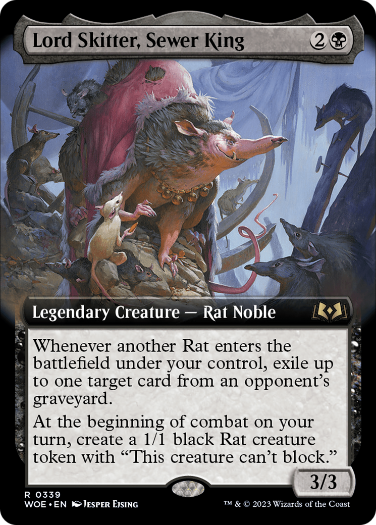 Lord Skitter, Sewer King (Extended Art) [Wilds of Eldraine] | Exor Games Bridgewater