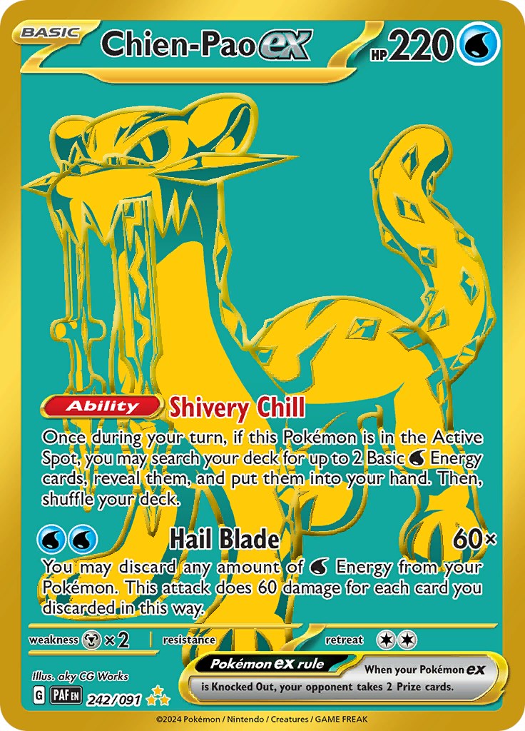 Chien-Pao ex (242/091) [Scarlet & Violet: Paldean Fates] | Exor Games Bridgewater