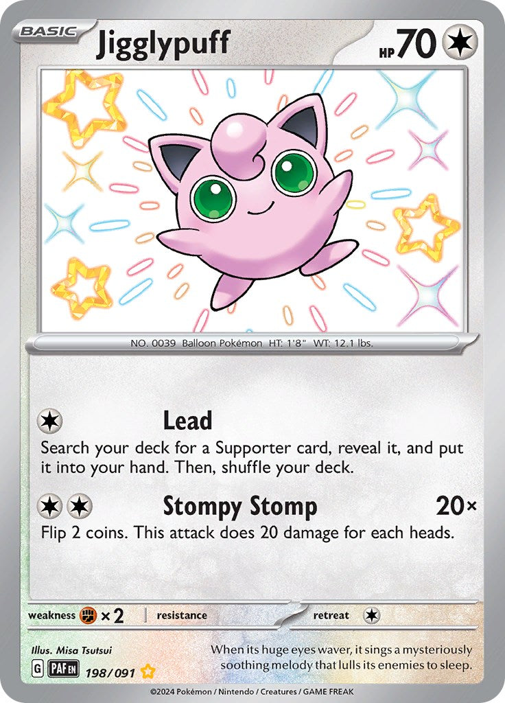 Jigglypuff (198/091) [Scarlet & Violet: Paldean Fates] | Exor Games Bridgewater