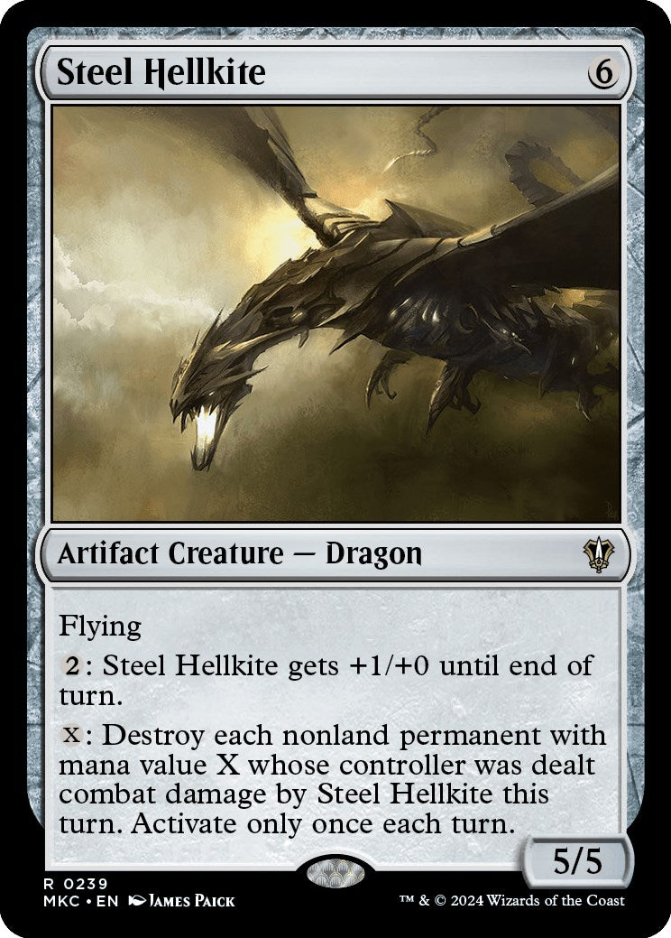 Steel Hellkite [Murders at Karlov Manor Commander] | Exor Games Bridgewater